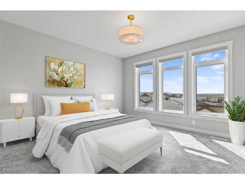 111 Seton Row Se, Calgary, AB - Indoor Photo Showing Bedroom