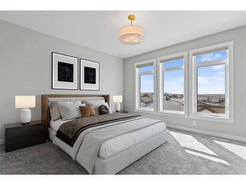 111 Seton Row Se, Calgary, AB - Indoor Photo Showing Bedroom