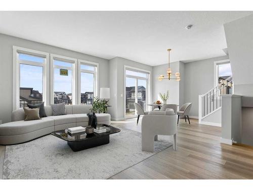 111 Seton Row Se, Calgary, AB - Indoor Photo Showing Living Room