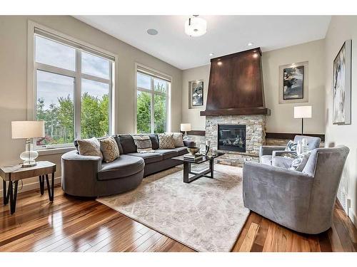 24 Ascot Place Sw, Calgary, AB - Indoor Photo Showing Living Room With Fireplace