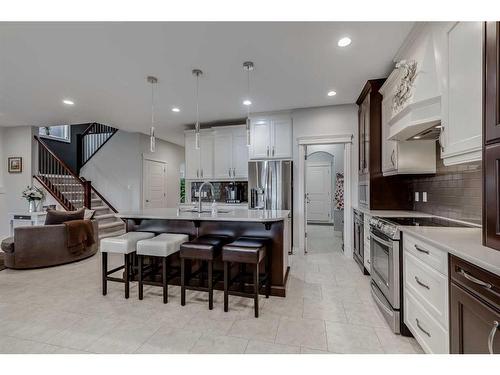 1093 Coopers Drive Sw, Airdrie, AB - Indoor Photo Showing Kitchen With Upgraded Kitchen