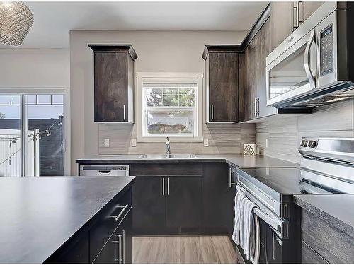 644 Skyview Ranch Grove Ne, Calgary, AB - Indoor Photo Showing Kitchen With Double Sink