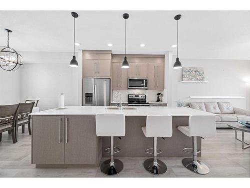 1244 Cornerstone Street Ne, Calgary, AB - Indoor Photo Showing Kitchen With Stainless Steel Kitchen With Upgraded Kitchen