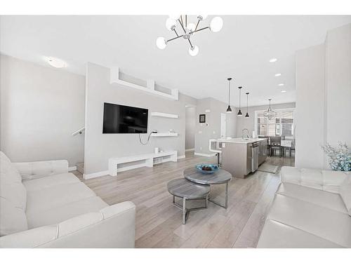 1244 Cornerstone Street Ne, Calgary, AB - Indoor Photo Showing Living Room