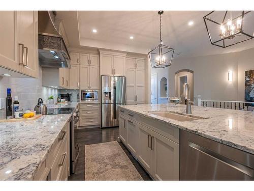 51 Cranleigh Mews Se, Calgary, AB - Indoor Photo Showing Kitchen With Upgraded Kitchen