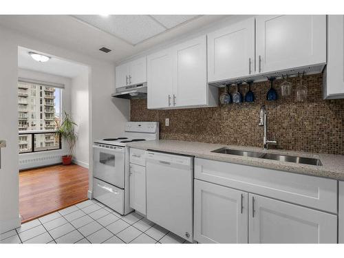 801-1323 15 Avenue Sw, Calgary, AB - Indoor Photo Showing Kitchen With Double Sink