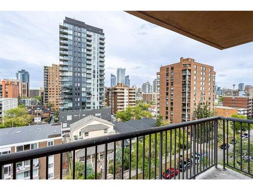 801-1323 15 Avenue Sw, Calgary, AB - Outdoor With Balcony