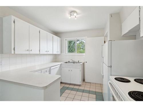 2407 37 Street Se, Calgary, AB - Indoor Photo Showing Kitchen With Double Sink