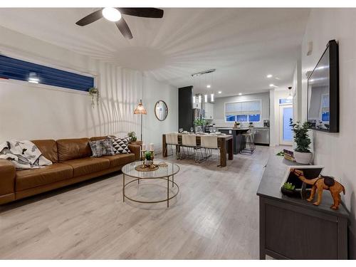 11 Seton Gardens Se, Calgary, AB - Indoor Photo Showing Living Room