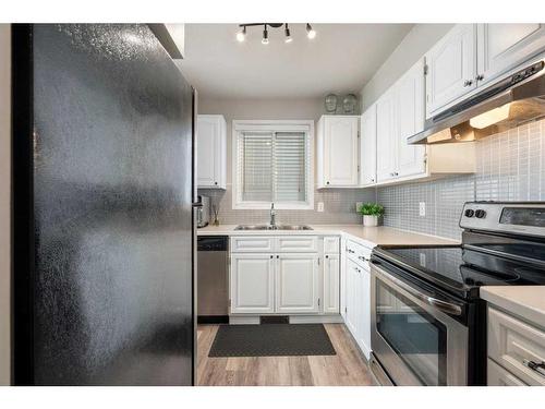 102-1516 11 Avenue Sw, Calgary, AB - Indoor Photo Showing Kitchen With Stainless Steel Kitchen With Double Sink