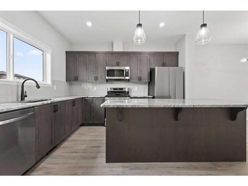 121 Corner Glen Way Ne, Calgary, AB - Indoor Photo Showing Kitchen With Upgraded Kitchen