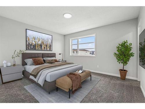 121 Corner Glen Way Ne, Calgary, AB - Indoor Photo Showing Bedroom