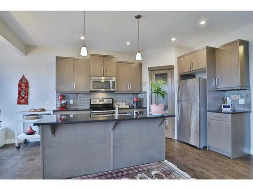 324 Evansborough Way Nw, Calgary, AB - Indoor Photo Showing Kitchen With Stainless Steel Kitchen