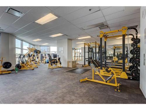 501-220 12 Avenue Se, Calgary, AB - Indoor Photo Showing Gym Room