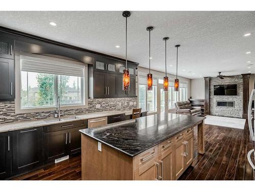 95 Panatella View Nw, Calgary, AB - Indoor Photo Showing Kitchen With Double Sink With Upgraded Kitchen