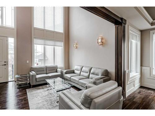 95 Panatella View Nw, Calgary, AB - Indoor Photo Showing Living Room