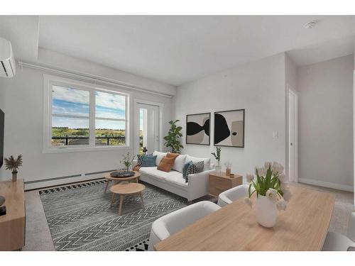 418-125 Wolf Hollow Crescent Se, Calgary, AB - Indoor Photo Showing Living Room