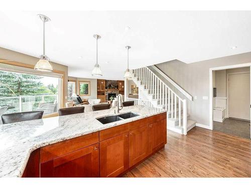 184 Scenic Hill Close Nw, Calgary, AB - Indoor Photo Showing Kitchen With Double Sink