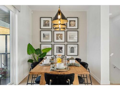 3957 Quesnay Wood Drive Sw, Calgary, AB - Indoor Photo Showing Dining Room