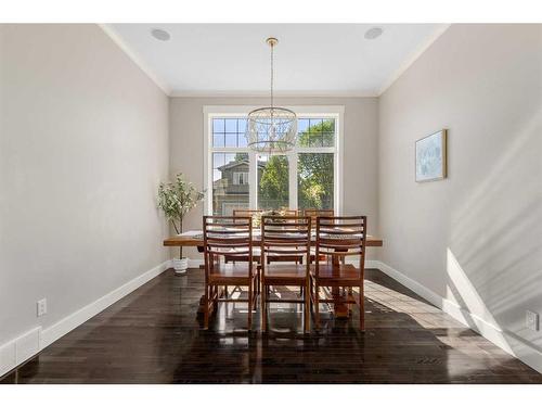 34 Evergreen Common Sw, Calgary, AB - Indoor Photo Showing Dining Room