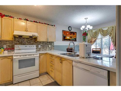 807 Erin Woods Drive Se, Calgary, AB - Indoor Photo Showing Kitchen With Double Sink