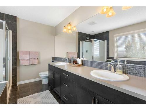 47 Sunset Terrace, Cochrane, AB - Indoor Photo Showing Bathroom