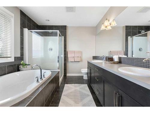 47 Sunset Terrace, Cochrane, AB - Indoor Photo Showing Bathroom