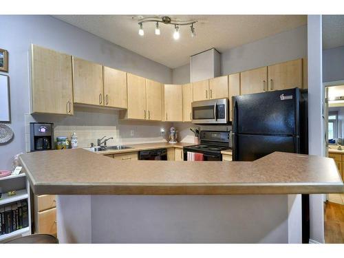 103-1026 12 Avenue Sw, Calgary, AB - Indoor Photo Showing Kitchen With Double Sink