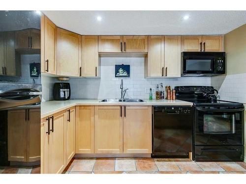 52-2225 Oakmoor Drive Sw, Calgary, AB - Indoor Photo Showing Kitchen With Double Sink