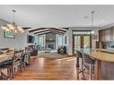 22 Cranarch Link Se, Calgary, AB  - Indoor Photo Showing Dining Room With Fireplace 