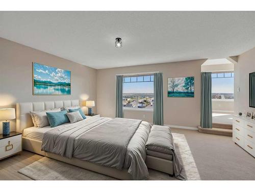 264 Panamount Hill, Calgary, AB - Indoor Photo Showing Bedroom