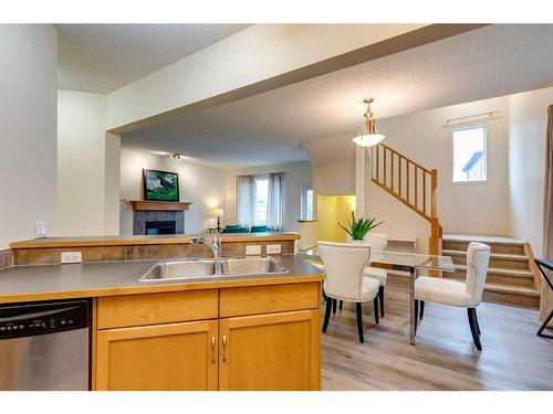 49 Everglen Crescent Sw, Calgary, AB - Indoor Photo Showing Kitchen With Double Sink