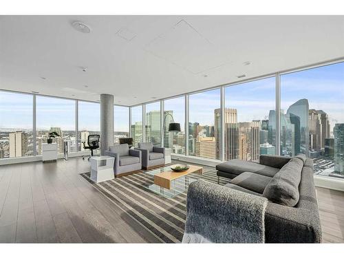 2301-901 10 Avenue Sw, Calgary, AB - Indoor Photo Showing Living Room