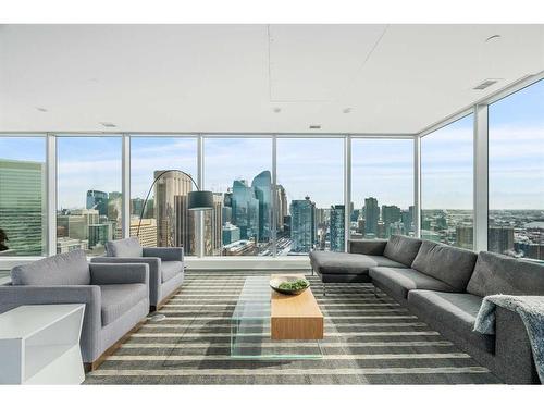 2301-901 10 Avenue Sw, Calgary, AB - Indoor Photo Showing Living Room