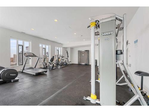 2301-901 10 Avenue Sw, Calgary, AB - Indoor Photo Showing Gym Room