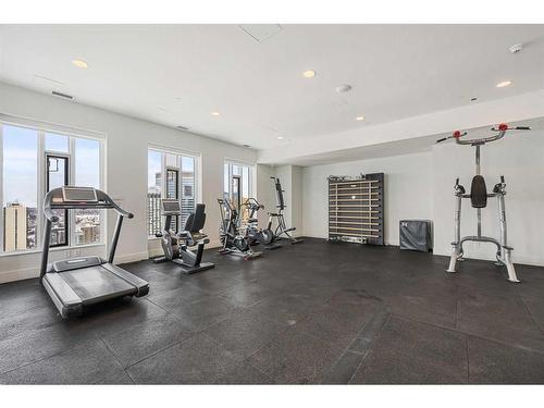 2301-901 10 Avenue Sw, Calgary, AB - Indoor Photo Showing Gym Room