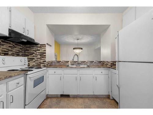 808-919 38 Street Ne, Calgary, AB - Indoor Photo Showing Kitchen With Double Sink