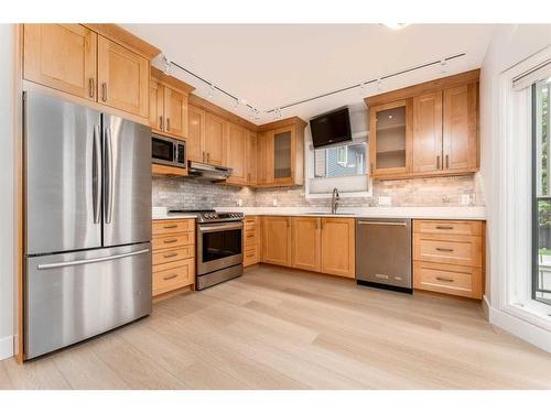 231 Grizzly Crescent, Canmore, AB - Indoor Photo Showing Kitchen With Stainless Steel Kitchen