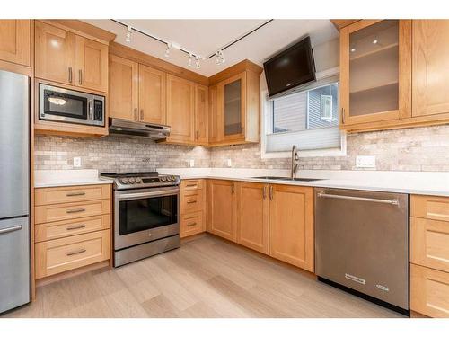 231 Grizzly Crescent, Canmore, AB - Indoor Photo Showing Kitchen With Stainless Steel Kitchen