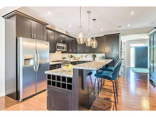 2428 7 Avenue Nw, Calgary, AB - Indoor Photo Showing Kitchen With Upgraded Kitchen