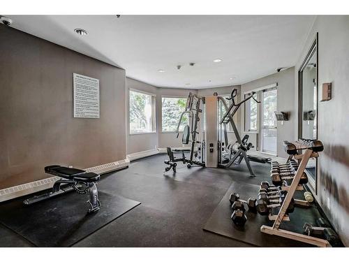 506-1108 6 Avenue Sw, Calgary, AB - Indoor Photo Showing Gym Room