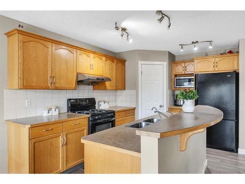 250 Saddlecrest Close Ne, Calgary, AB - Indoor Photo Showing Kitchen With Double Sink