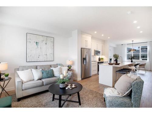 38 Dawson Drive, Chestermere, AB - Indoor Photo Showing Living Room