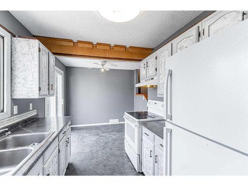 4152 Doverbrook Road Se, Calgary, AB - Indoor Photo Showing Kitchen With Double Sink