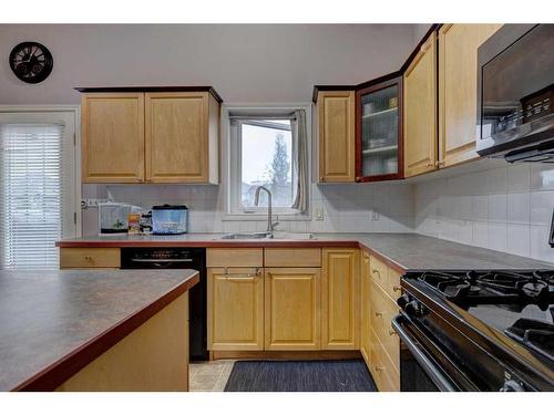 95 Applestone Park Se, Calgary, AB - Indoor Photo Showing Kitchen With Double Sink