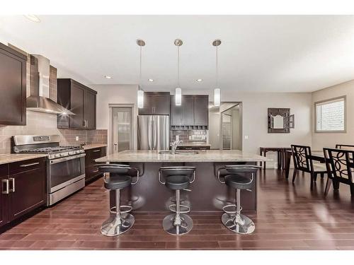 151 Everbrook Drive Sw, Calgary, AB - Indoor Photo Showing Kitchen With Upgraded Kitchen