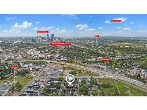 1922 8 Avenue Se, Calgary, AB - Outdoor With View