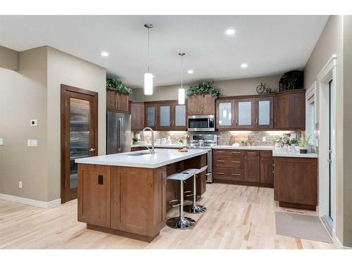 108 Elgin Estates Park Se, Calgary, AB - Indoor Photo Showing Kitchen With Upgraded Kitchen