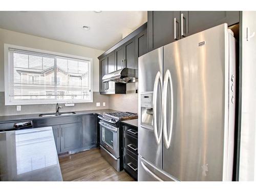 110 Nolan Hill Heights Nw, Calgary, AB - Indoor Photo Showing Kitchen With Stainless Steel Kitchen With Double Sink With Upgraded Kitchen