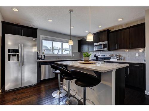 208 Legacy Crescent Se, Calgary, AB - Indoor Photo Showing Kitchen With Stainless Steel Kitchen With Upgraded Kitchen